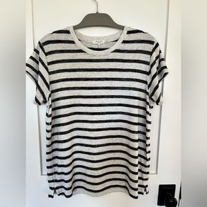 rag & bone soft striped t-shirt, size s/p
